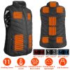 Heated Vest Electric USB Jacket Men Women Heating Coat Thermal Body Warmer Wear with 3 Temperature Levels